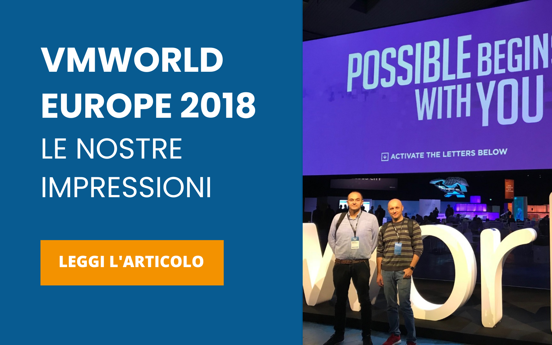 VMWORLD EUROPE 2018 le nostre impressioni