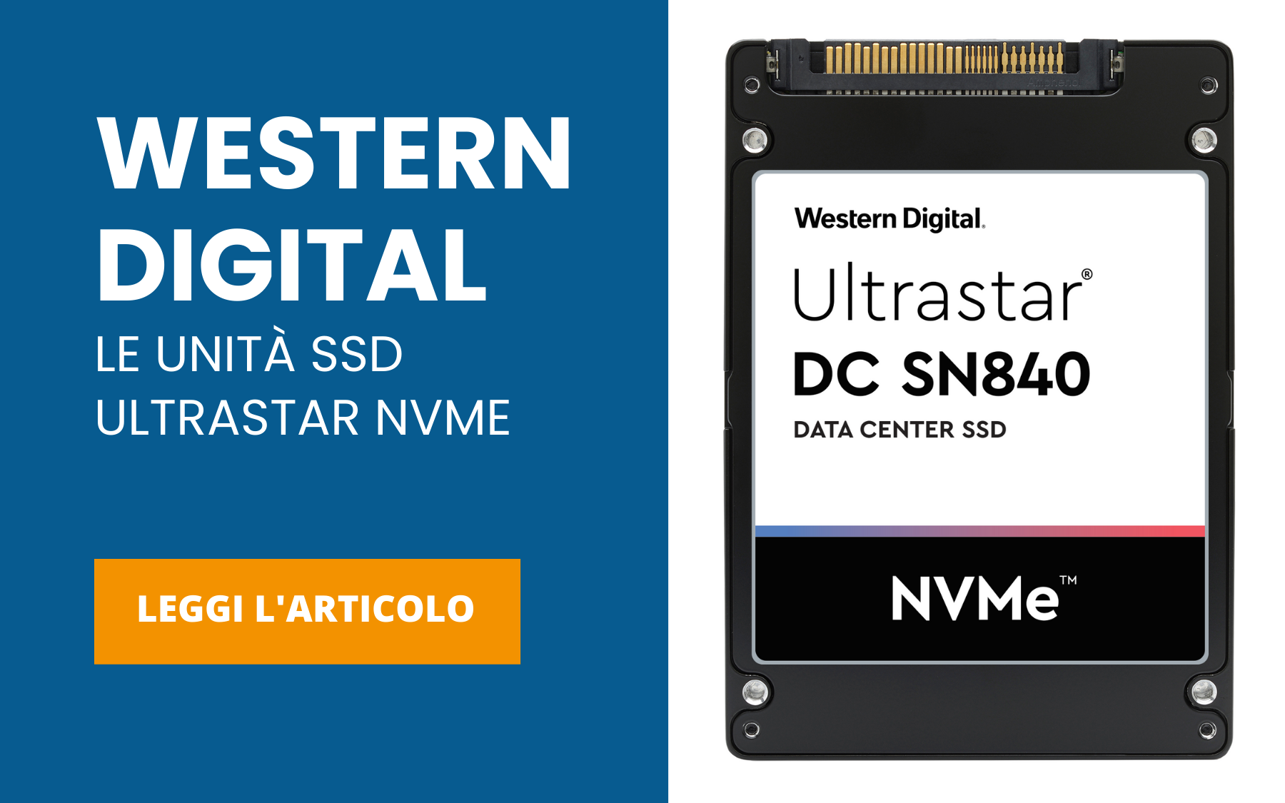 WESTERN DIGITAL le unità SSD Ultrastar NVMe